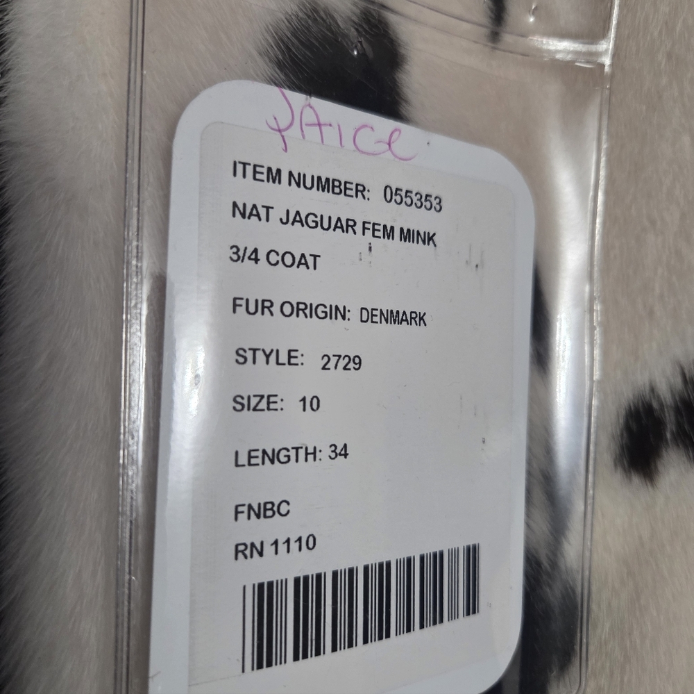 Brand New Luxury JAGUAR MINK 3/4 COAT.. - Picture 16 of 16